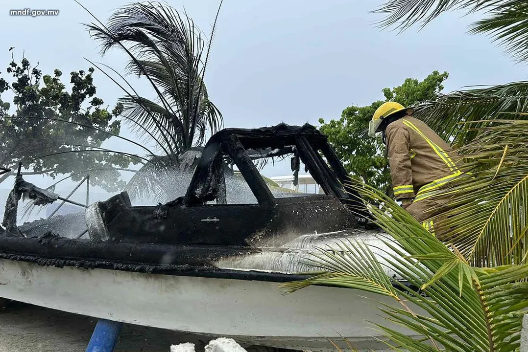 މާފުށީގައި އެހެލާފައި އޮތް ލޯންޗެއްގައި އަލިފާން ރޯވެއްޖެ