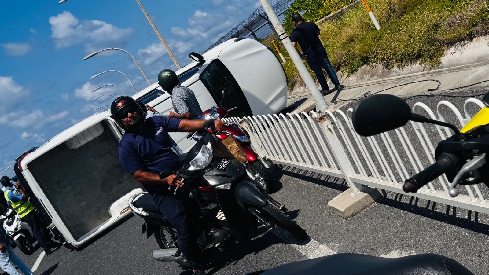 From the accident (Photo/Voice)