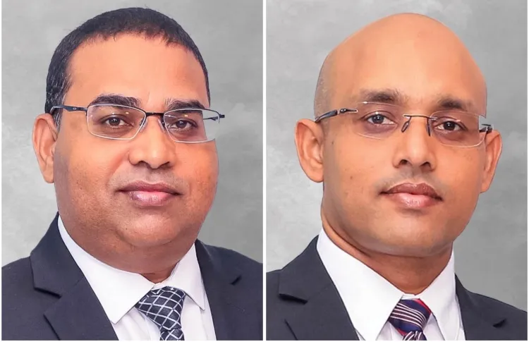 Former Commissioner General of Taxation Yazeed Mohamed and former Deputy Commissioner General of Taxation Hassan Zareer