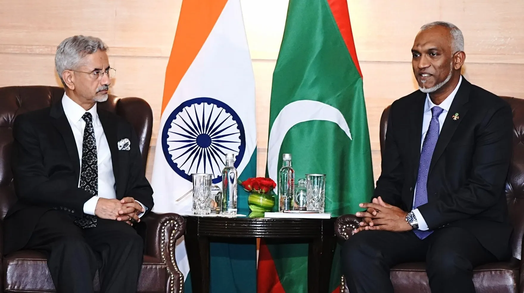އިންޑިއާގެ އެކްސްޓަރނަލް މިނިސްޓަރު، ޖައިޝަންކަރު، ރައީސް ޑރ.މުއިއްޒުއާ ބައްދަލުކުރައްވައިފި