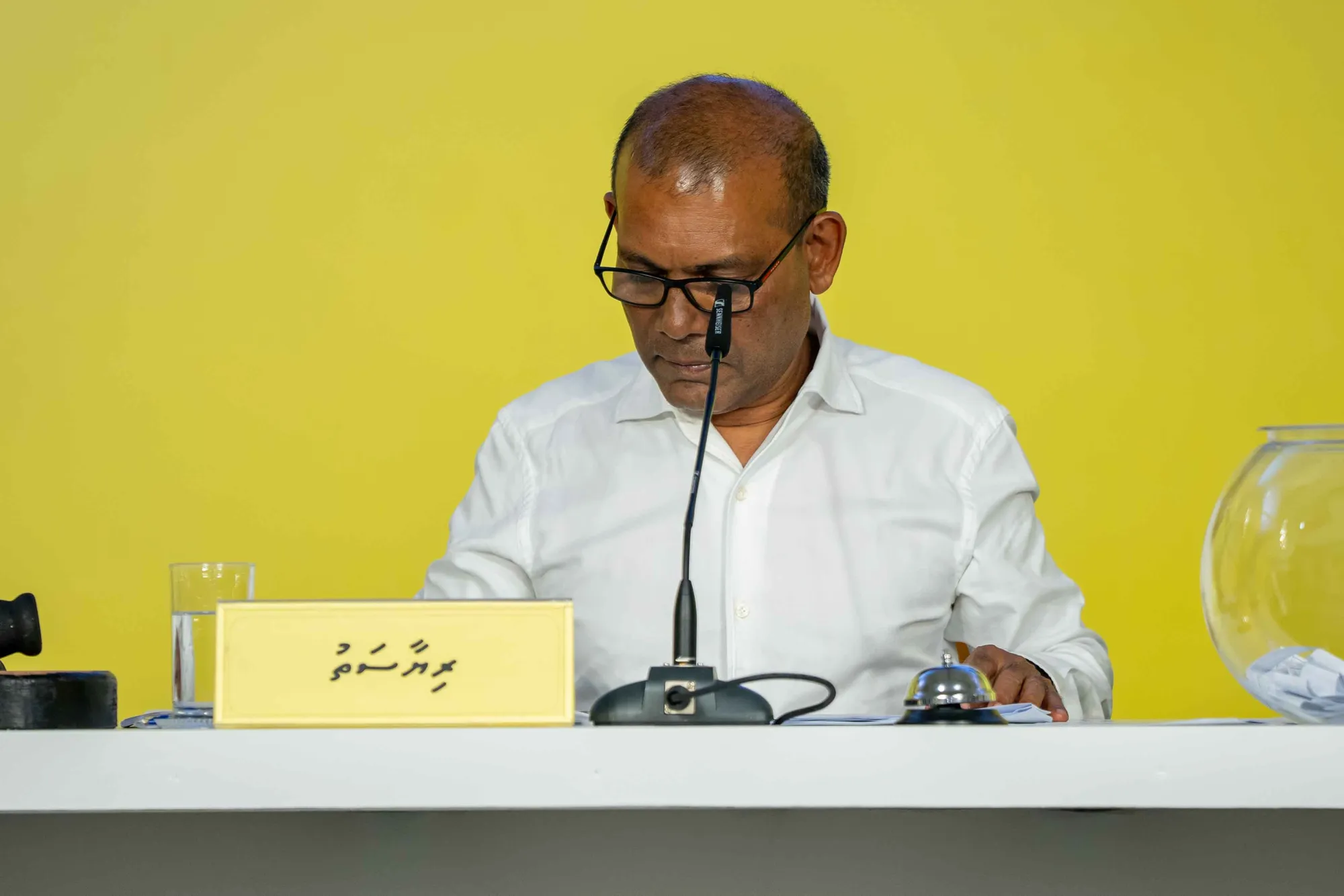ކުރީގެ ރައީސް މުހައްމަދު ނަޝީދު -- ދުވަސް ފޮޓޯ