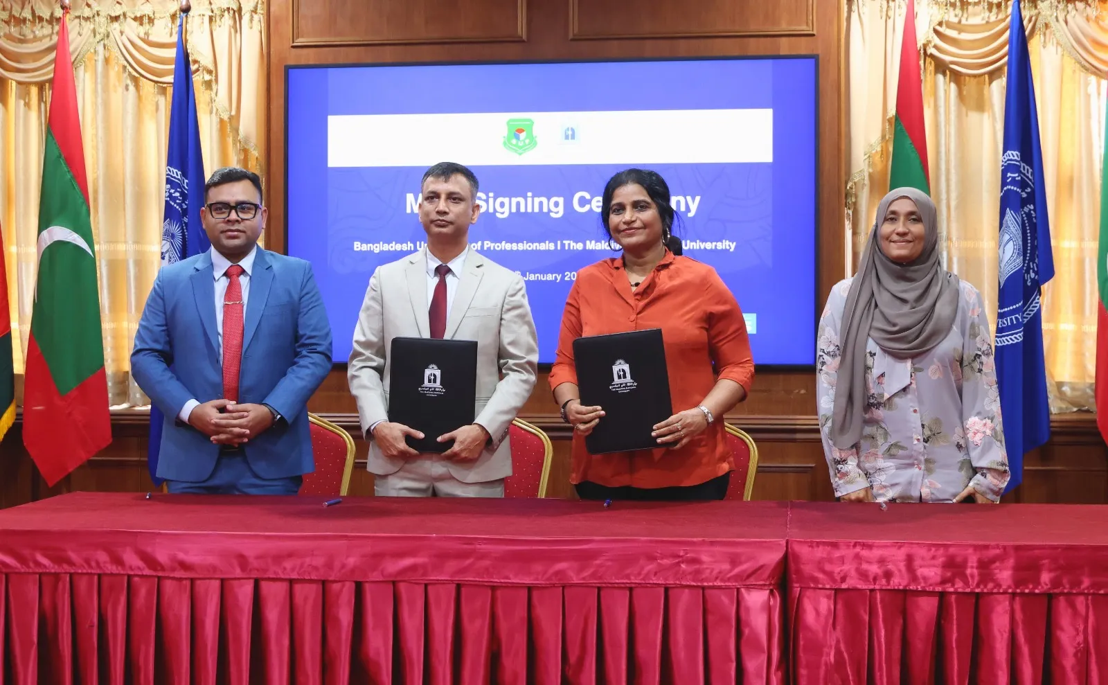 During the MoU signing ceremony (Photo/MNU)