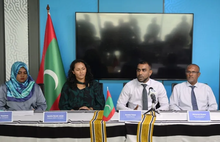 Tourism Minister Faisal speaks at a press conference (Photo/ Tourism Ministry)