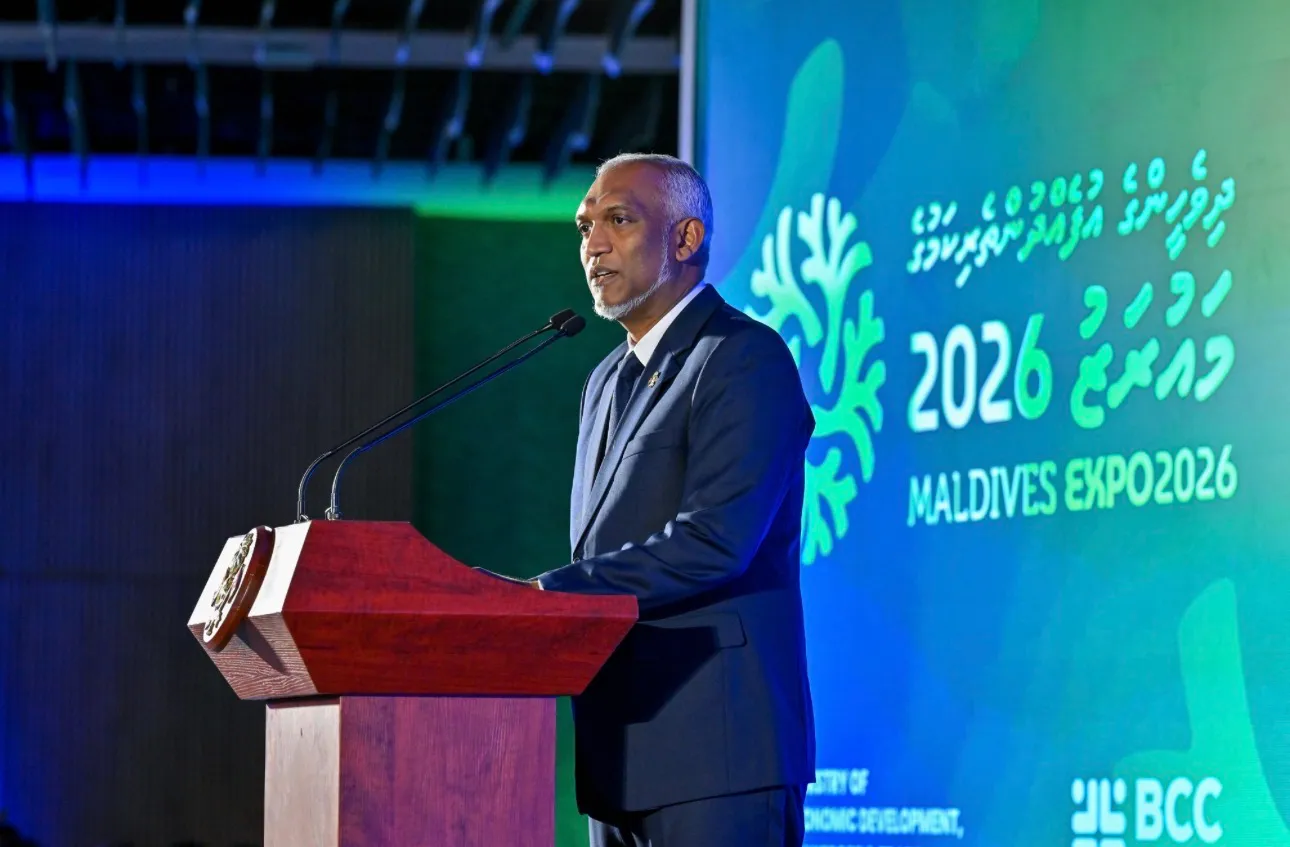 ރޭގެ ޖަލްސާގައި ރައީސް މުޢިއްޒު ވާހަކަދައްކަވަނީ- ފޮޓޯ/ ރައީސް އޮފީސް