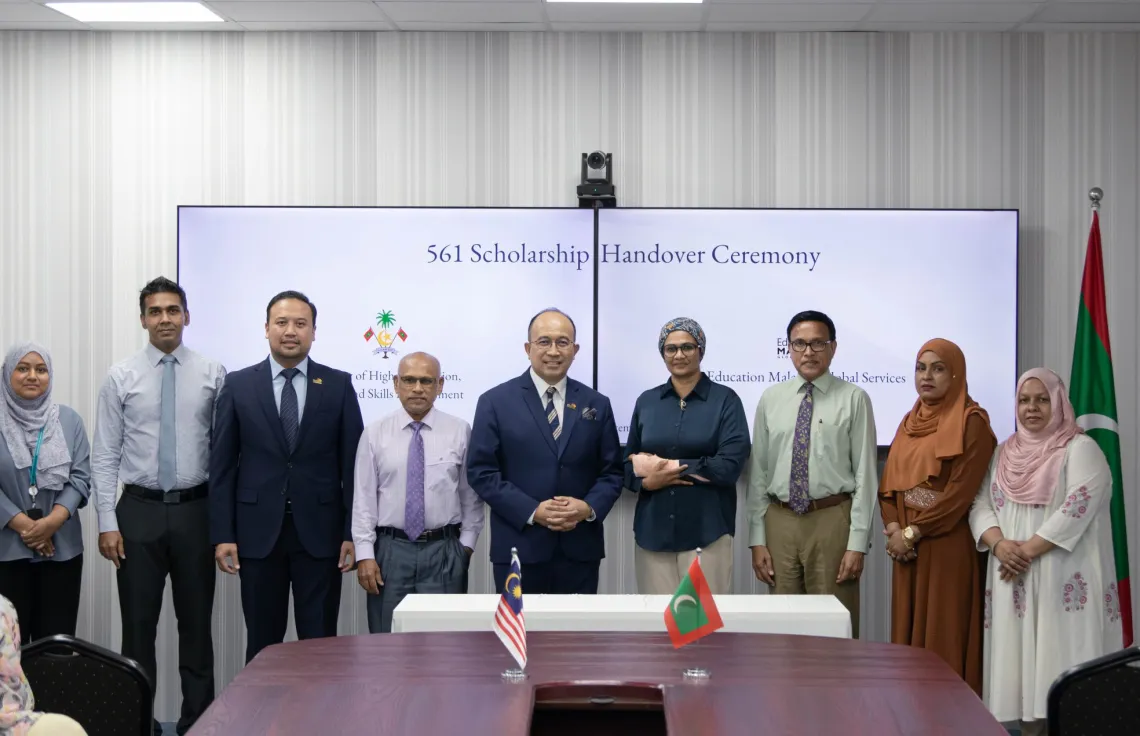 މެލޭޝިއާއިން ރާއްޖެއަށް 561 ސްކޮލަޝިޕްގެ ފުރުސަތު ދެނީ