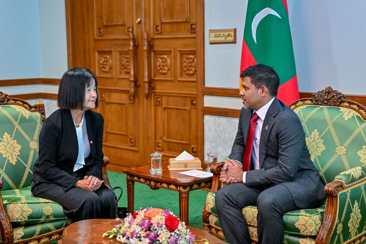 VP Hussain Mohamed Latheef and Ambassador Ishigami Rumiko (Photo/President's Office)