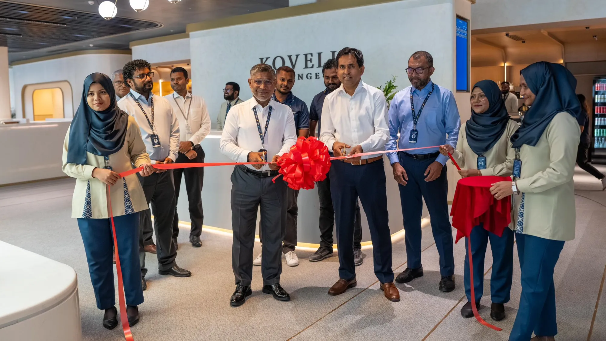 During the opening ceremony of VIA's new lounge (Photo/MACL)