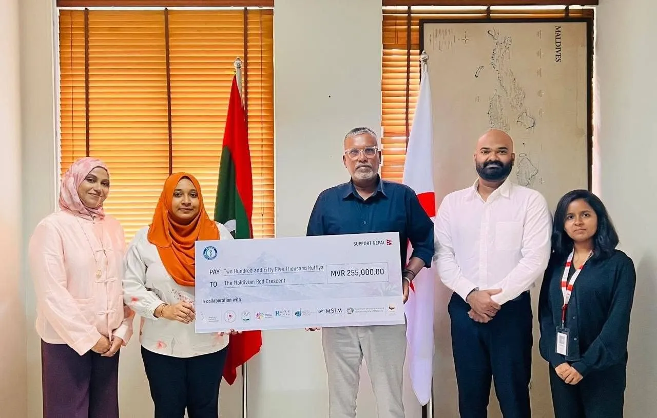 During the fund handover ceremony (Photo/MMA)