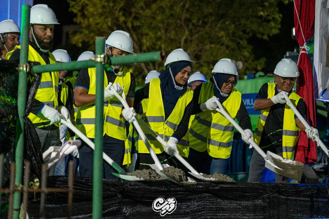 އެމްޑަބްލިޔުއެސްސީ އިން ހުޅުމާލޭގައި 10 ހާސް ޓަނުގެ ފެން އުފައްދާ ޕްލާންޓް ބަހައްޓަން އިމާރާތުގެ މަސައްކަތް ފަށައިފި