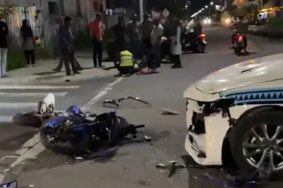 Hulhumale' accident scene last night