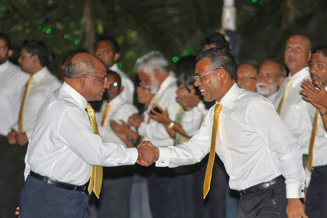 ރައީސް ޞާލިހާއި ނަޝީދުގެ މަރުހަބާ އެމްޑީޕީގެ އައު ރައީސް، ޝާހިދަށް!