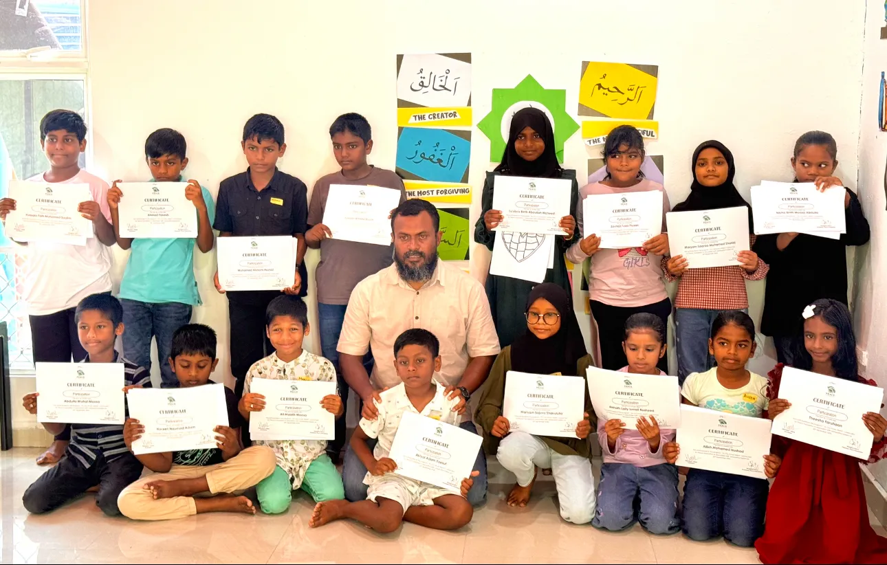 ޕީސް ފައުންޑޭޝަންގެ ”ޑޫޔޫ ނޯ الله“ ވޯކްޝޮޕާއި ތިލާވަތު ކްލާސްތައް ދަނގެތީ ތަރުތީލް ޤުރުޢާން ކްލާސް ދަރިވަރުންނަށް!