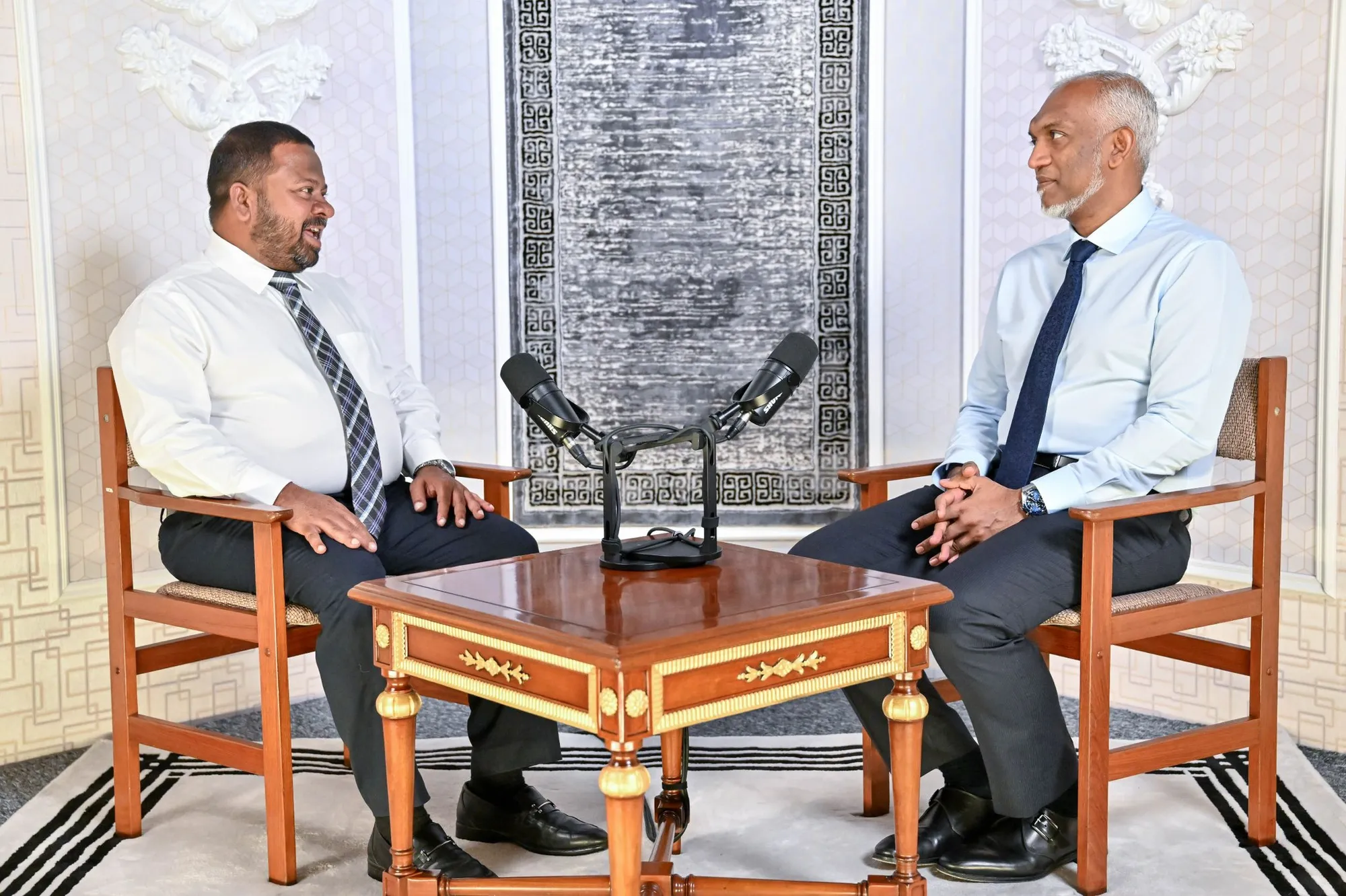 President Dr. Muizzu on The Pulse podcast (Photo/President's Office)