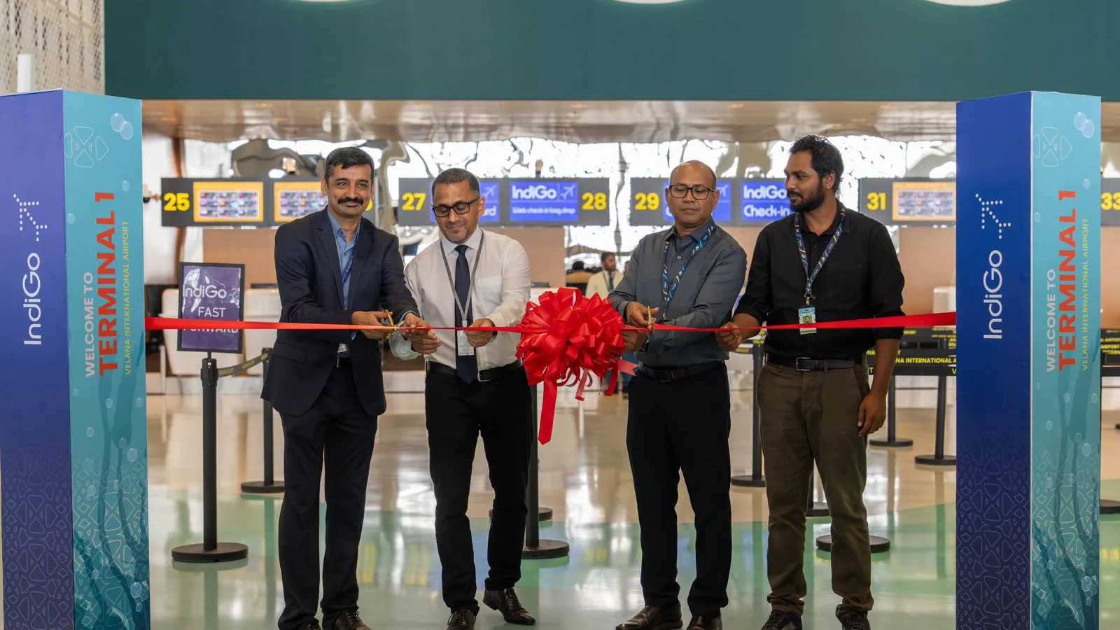 IndiGo Airlines officially commencing operations from Terminal 1 of Velana International Airport (VIA) (Photo/MACL)