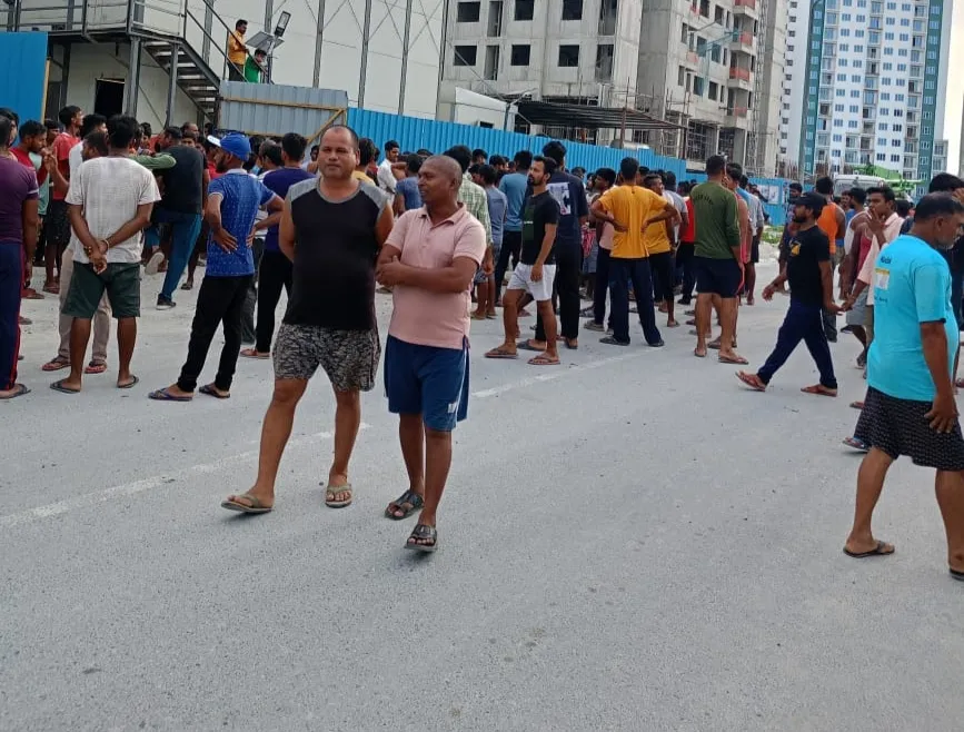 JMC employees protesting