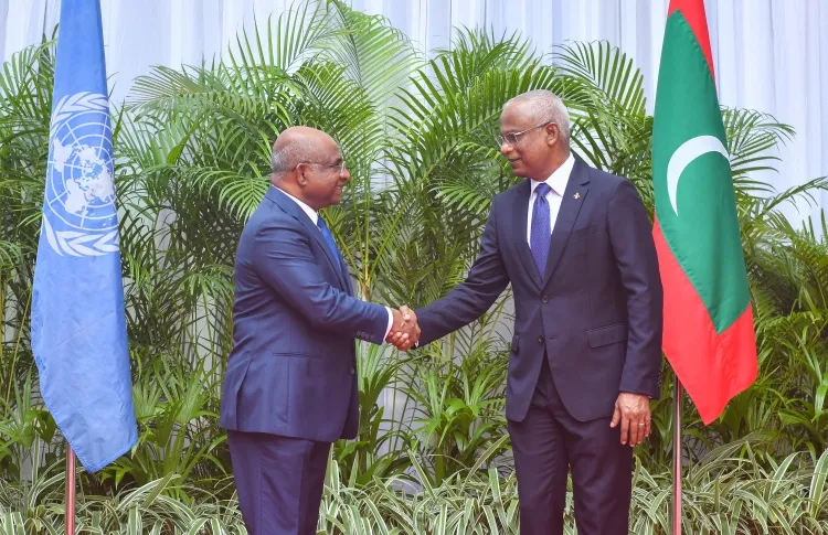 Former UNGA President Abdulla Shahid and Former President Ibrahim Mohamed Solih