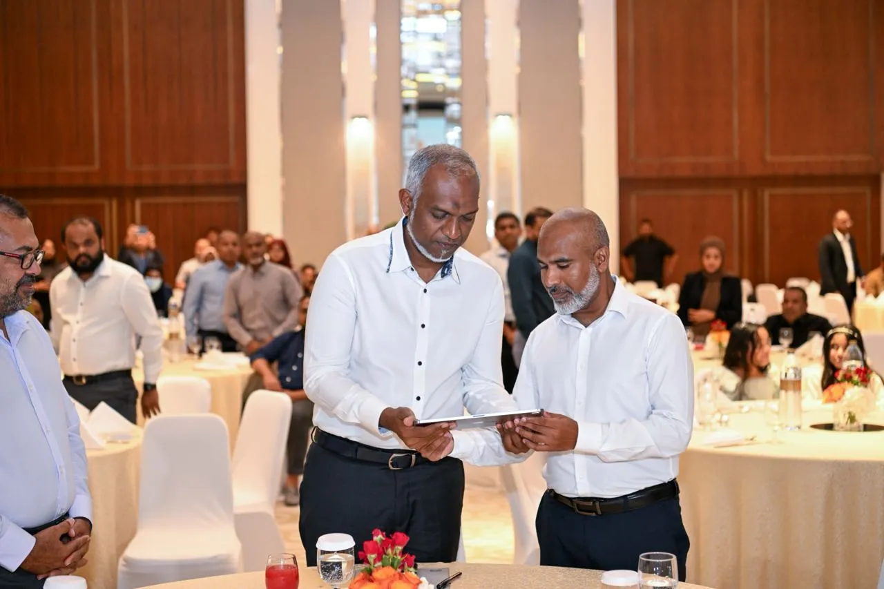 President Muizzu during the launch of Riveli programme (Photo/ President’s Office)