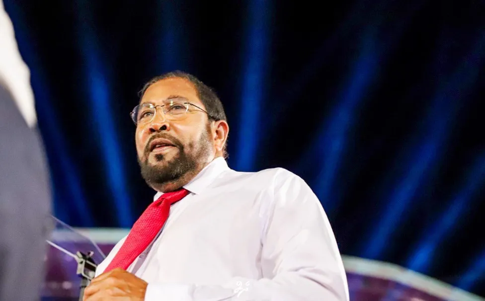 JP's leader Qasim Ibrahim---picture: Dhen