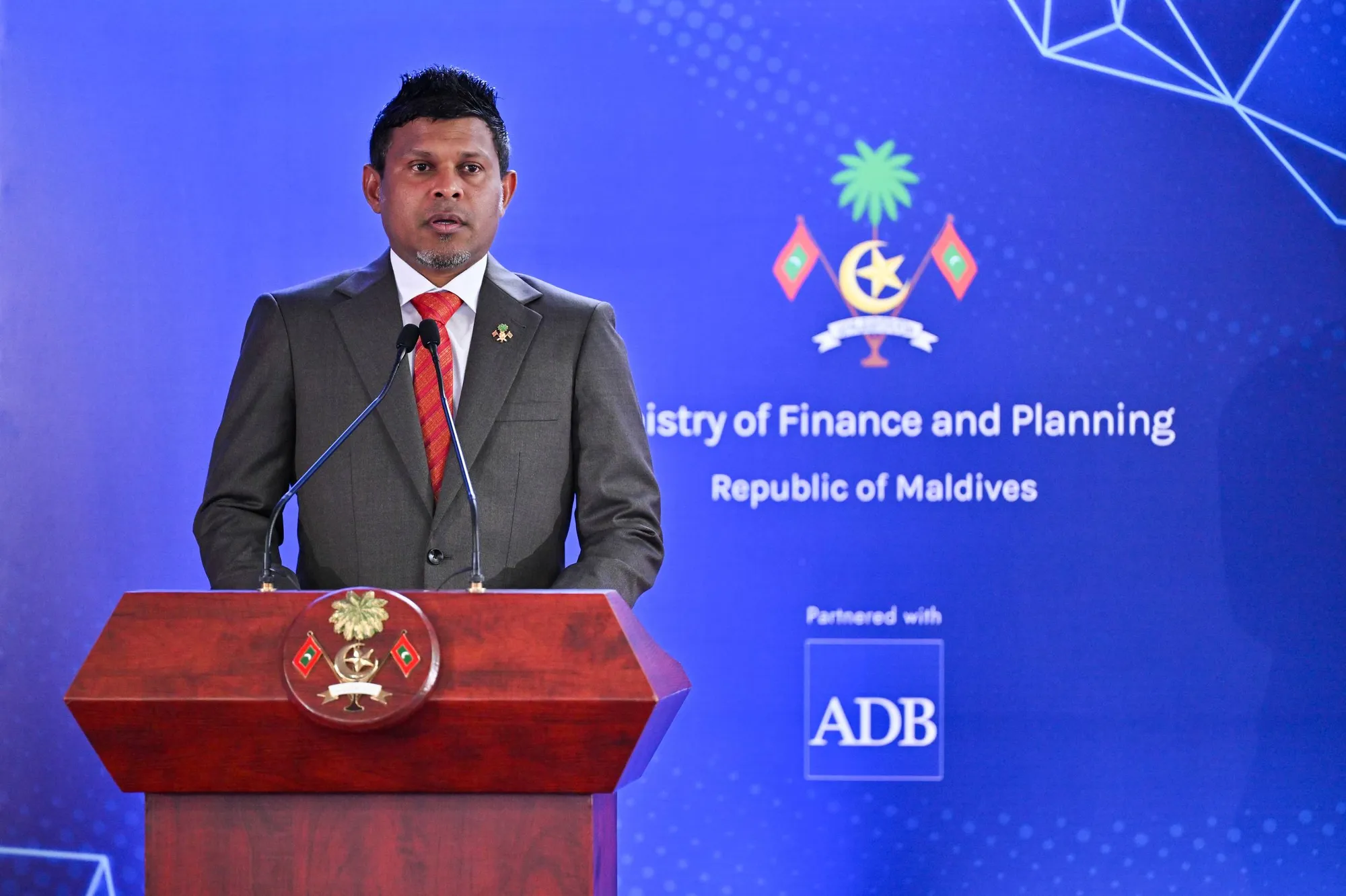 Vice President Hussain Mohamed Latheef speaking at the State Internal Audit Conference 2025 (Photo/President’s Office)