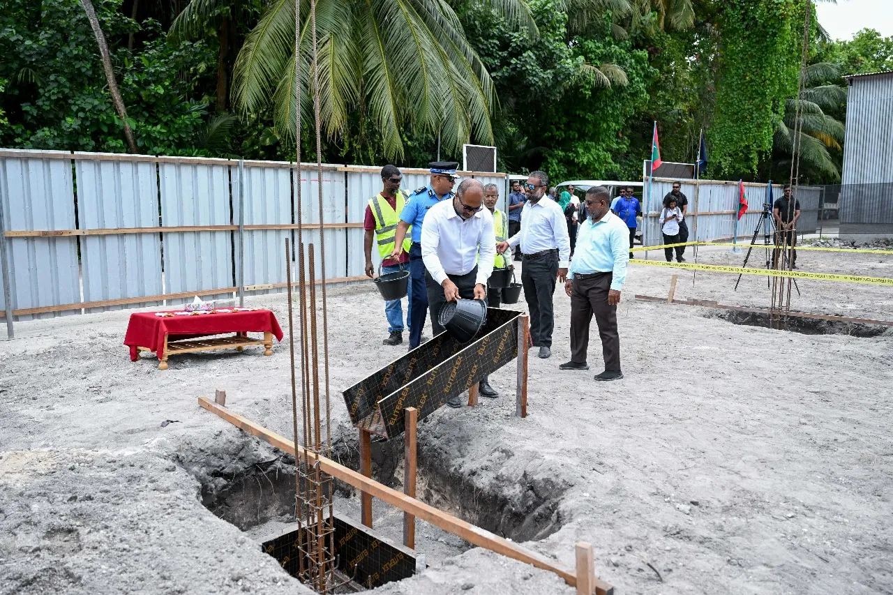 އއ.ތޮއްޑޫގައި ފުލުހުންގެ މަރުކަޒުގެ ބިންގާ އަޅައިފި