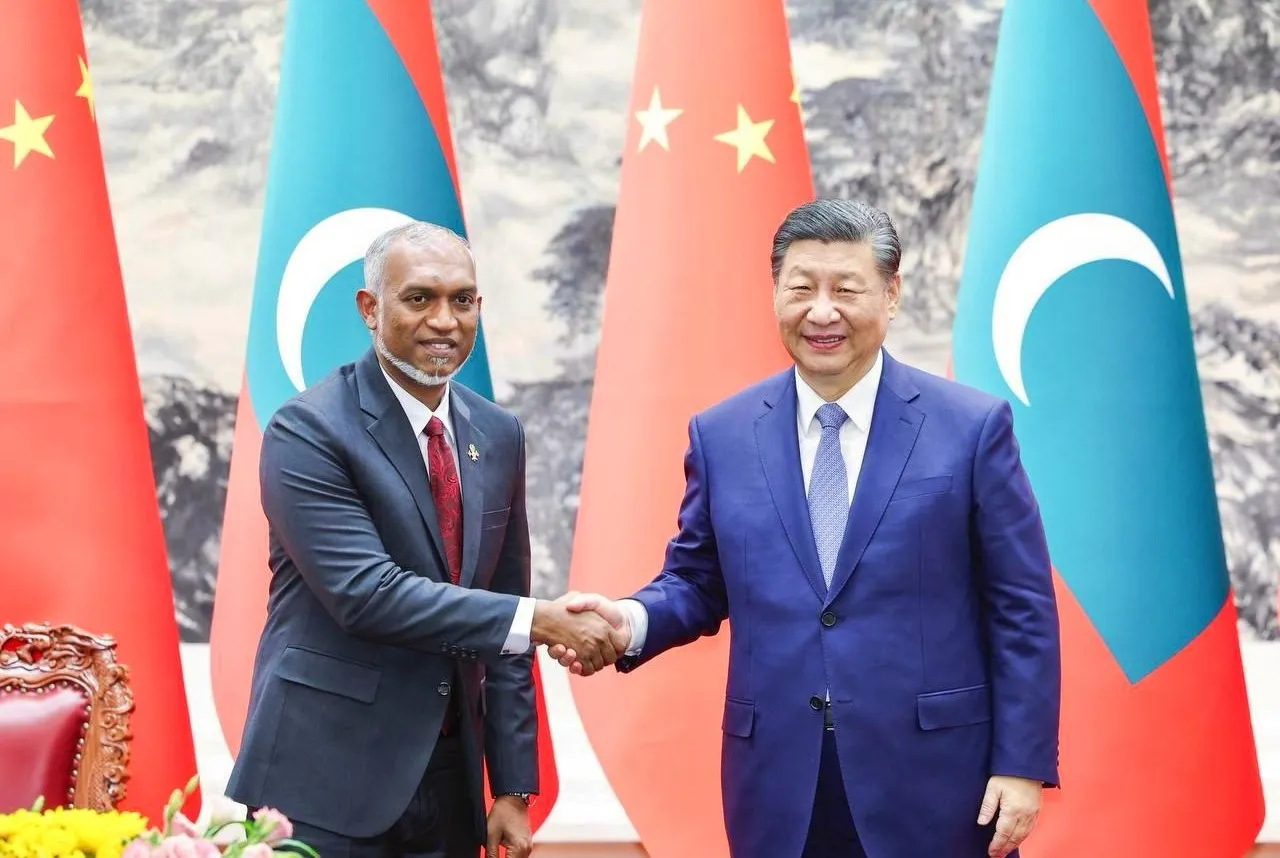 President of China, Xi Jinping and President Dr. Muizzu (Photo/President's Office)