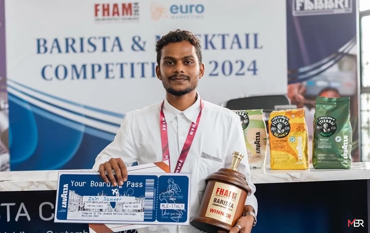 Zain Wins Lavazza Barista Challenge at Maldives 2024