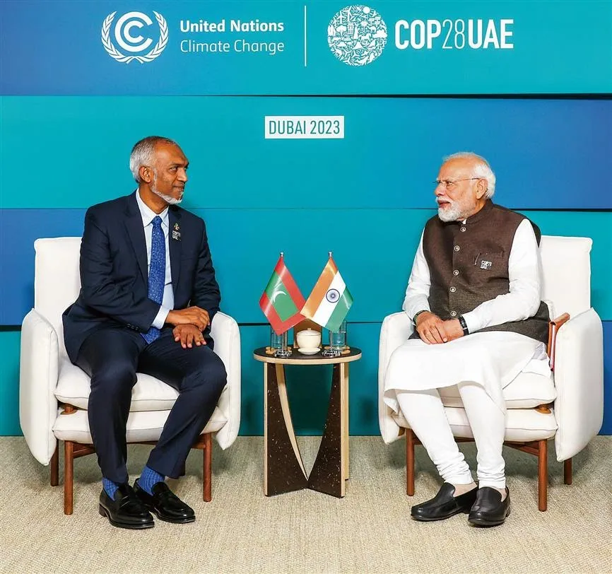 President Dr. Muizzu meets with Indian Prime Minister Narendra Modi-- Photo: President's Office