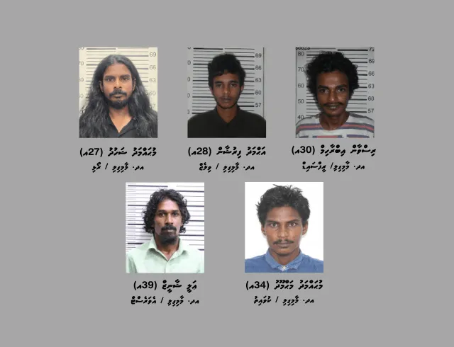 މާމިގިލީގައި ހިންގި އޮޕަރޭޝަނެއްގައި މަސްތުވާތަކެއްޗާއި އެކު 5 މީހުން ހައްޔަރުކޮށްފި