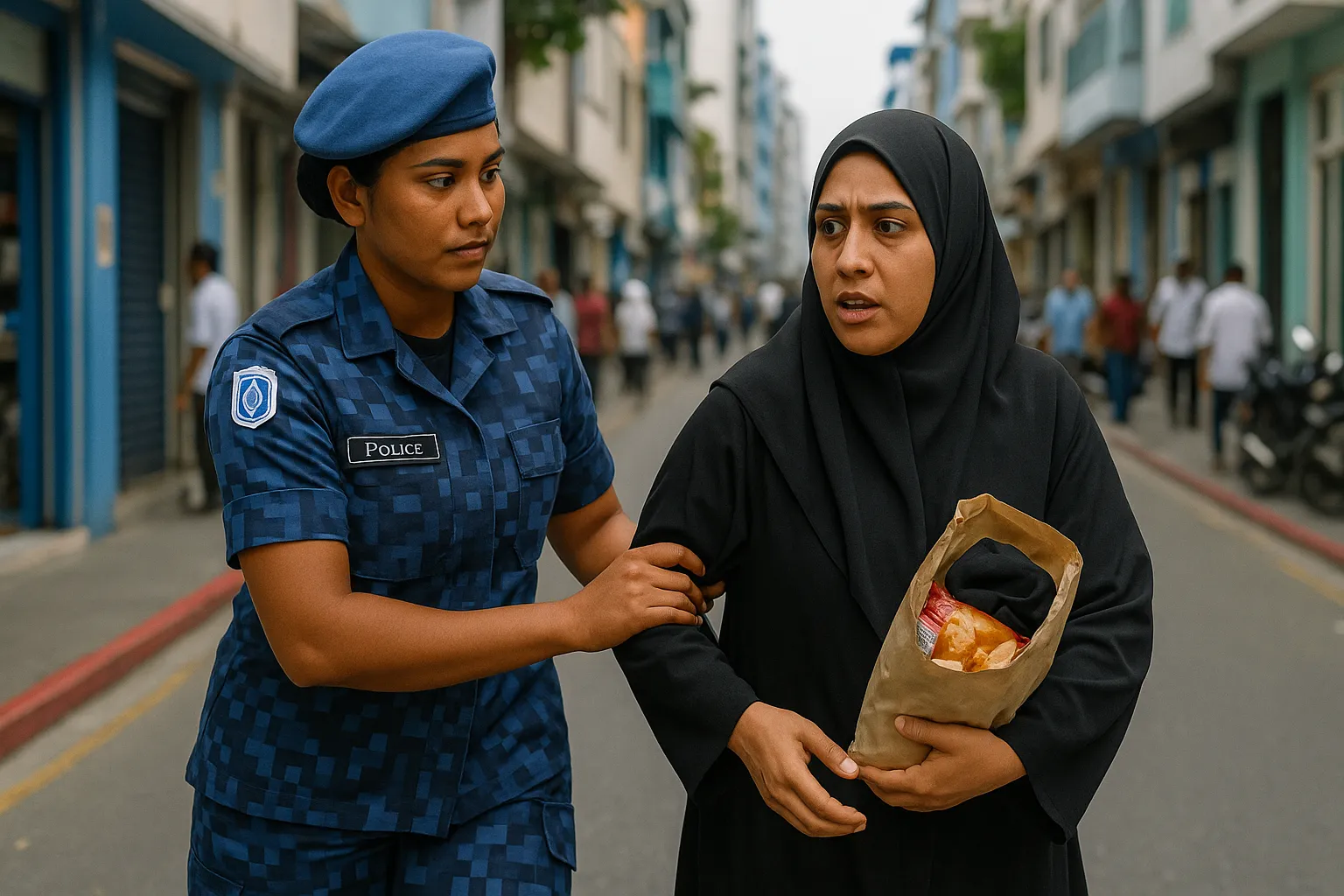 ފިހާރަޔަކުން އެއްޗެއް ކެއުމަށްފަހު ފައިސާ ނުދެއްކި އަންހެނެއްގެ ބަންދަށް 15 ދުވަސް