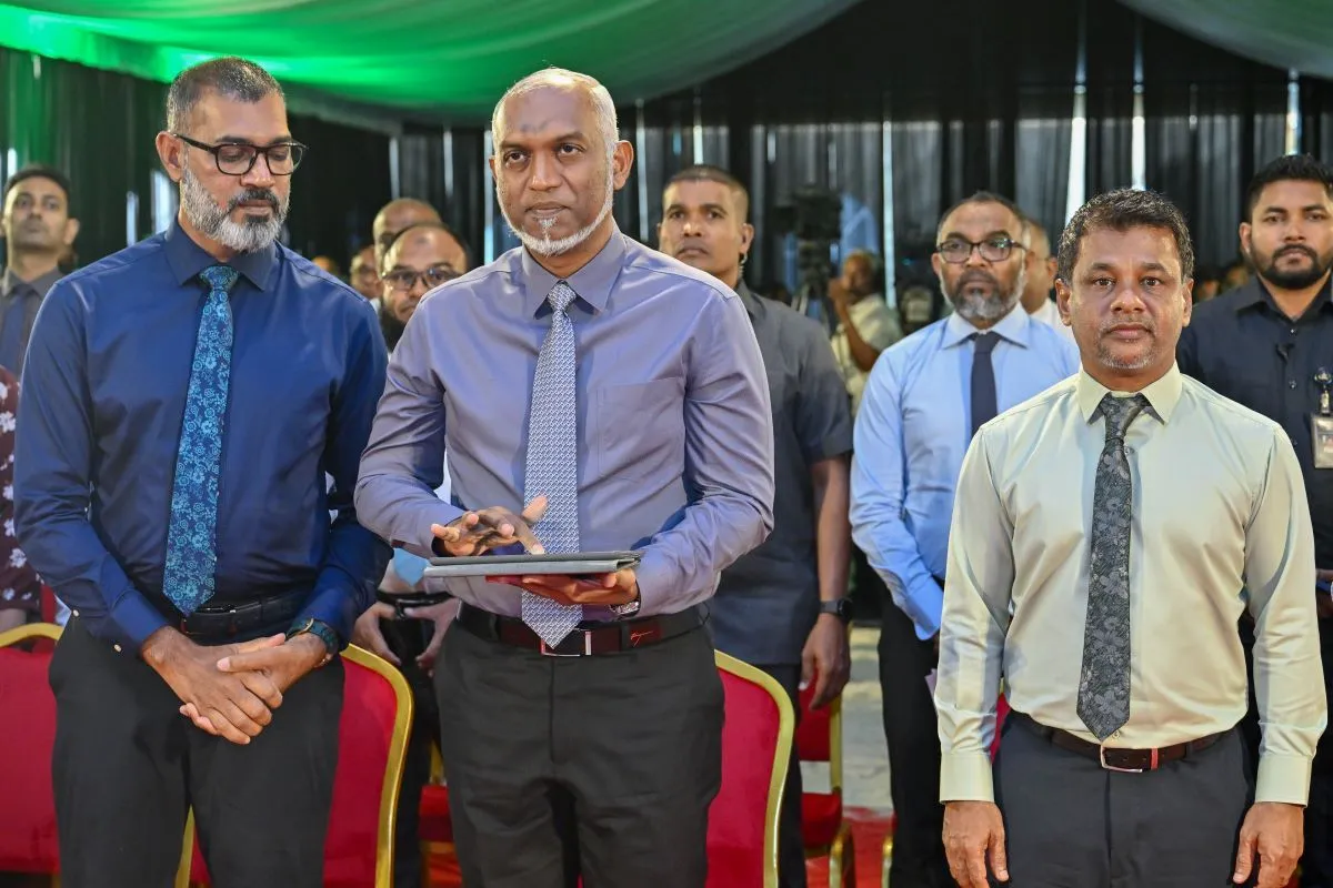 President Dr. Muizzu inaugrating Hulhumalé Hospital as a tertiary care facility (Photo/President's Office)
