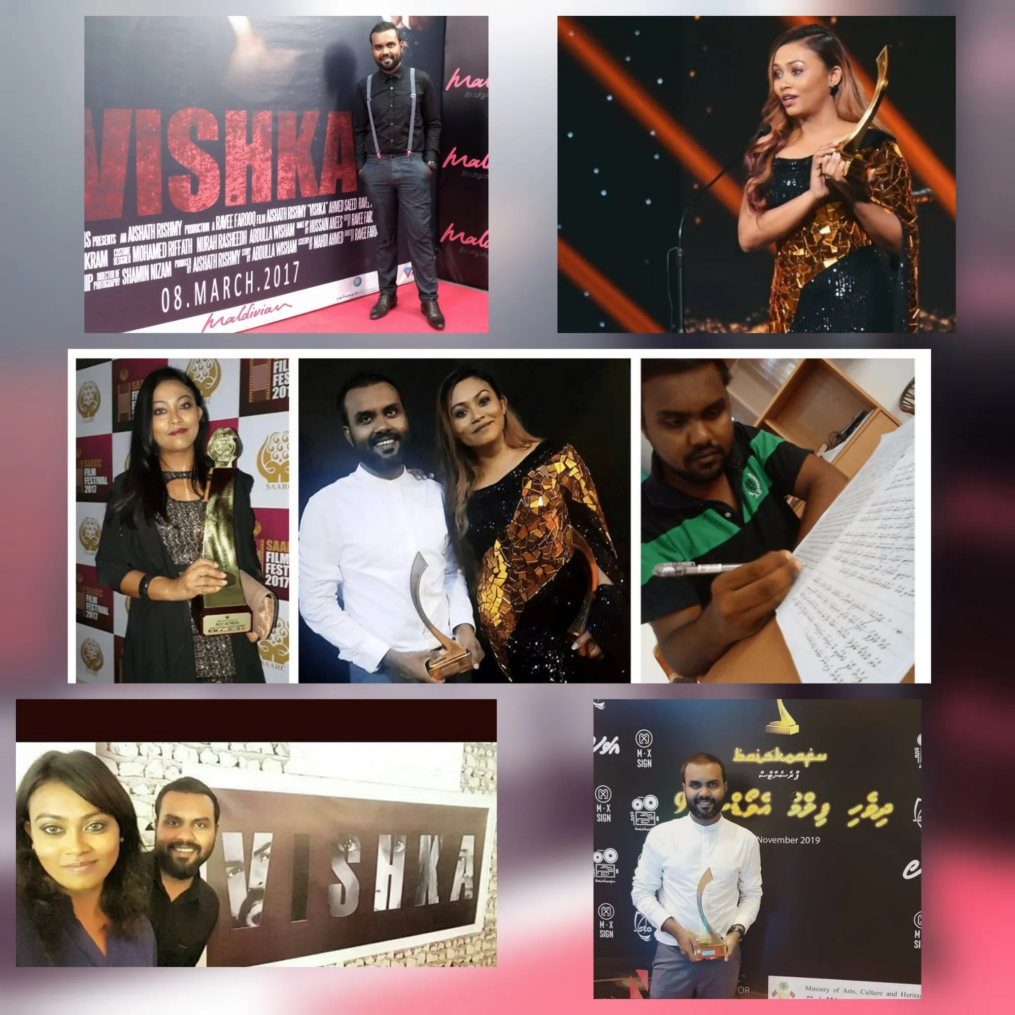 ދިވެހި ފިލްމު ވިޝްކާ (2017) ގެ ދުވަސްވަރު ނަގާފައިވާ ބައެއް ފޮޓޯތައް. މި ވާހަކަ ޓައިޕް ކުރުމުގެ ކުރިން ވާހަކައިގެ އަސްލު ފުރަތަމަ އެކުލަވައިލީ އަތުލިޔުމުން.