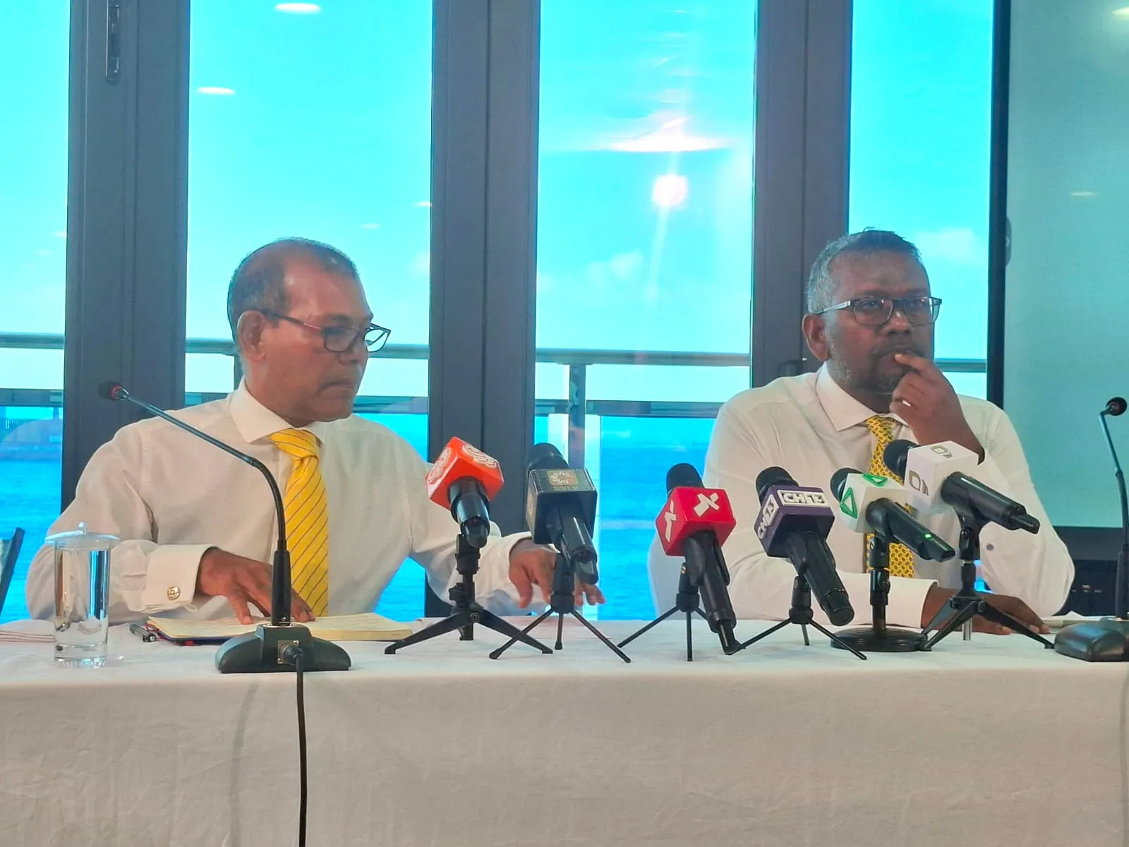 From a press conference held by MDP