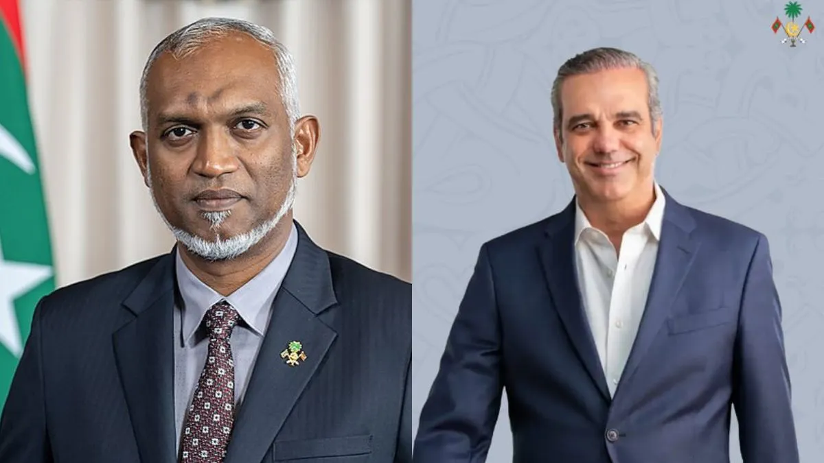 President Dr muizzu and re elected president of Dominican Republic, Luis Rodolfo Abinader Corona