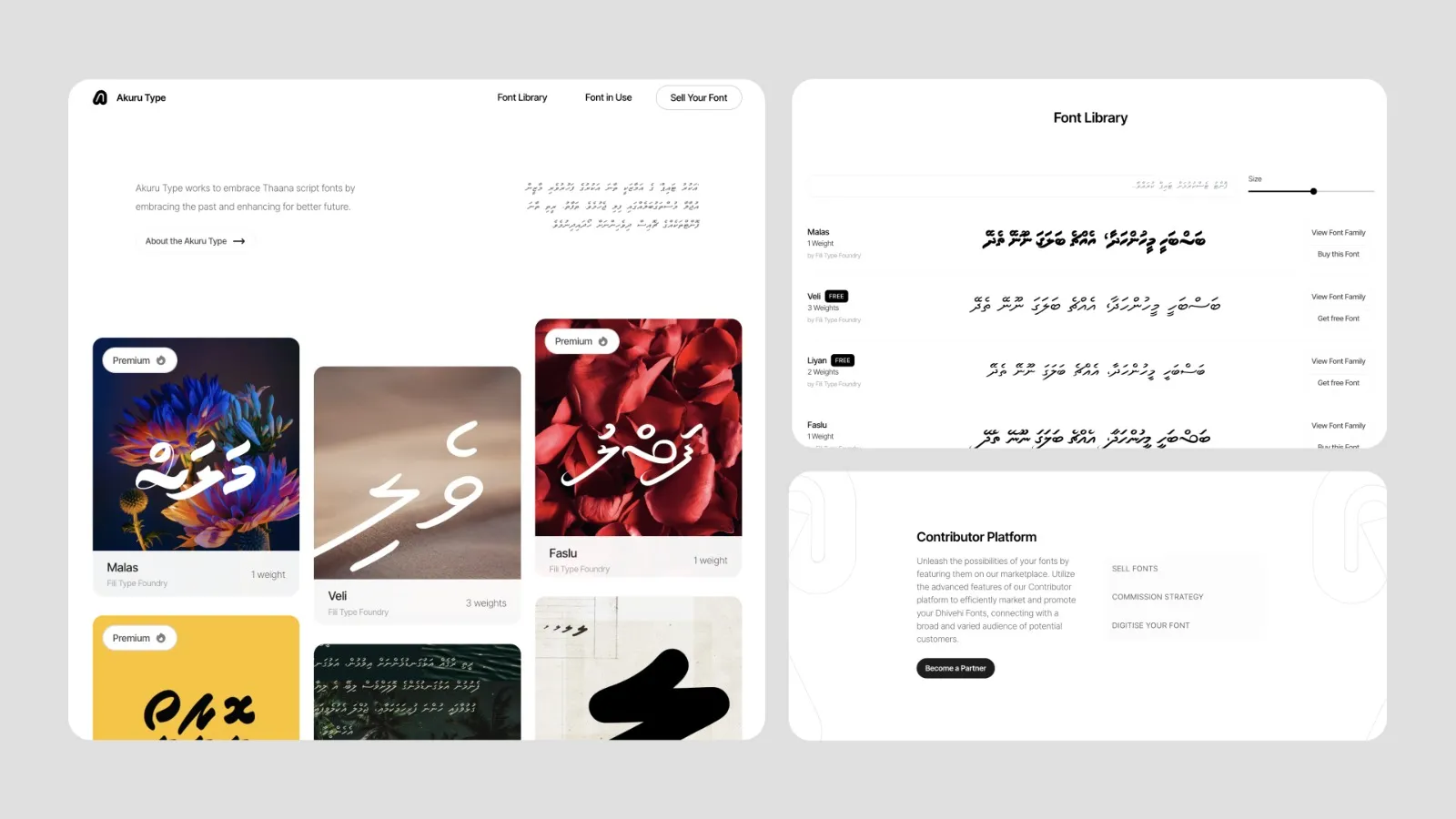 އަކުރު ޓައިޕް: ރީތި ދިވެހި ފޮންޓްތައް އެއް ޕްލެޓްފޯމަކުން