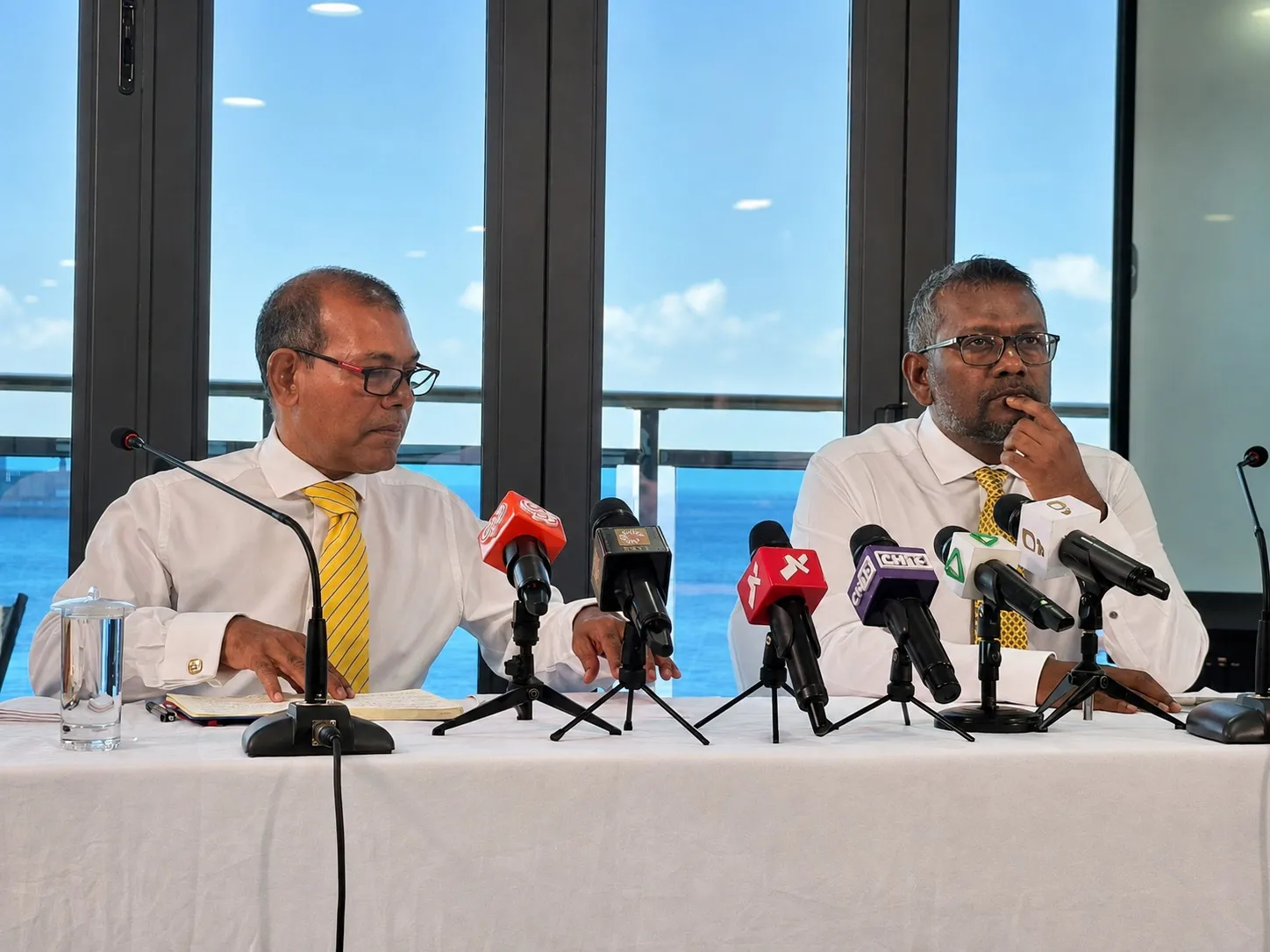 From a press conference held with Fayyaz and former President Nasheed (Photo/Voice)