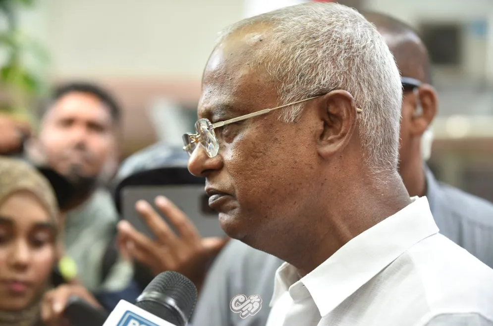 President speaking in an interview--picture: Voice
