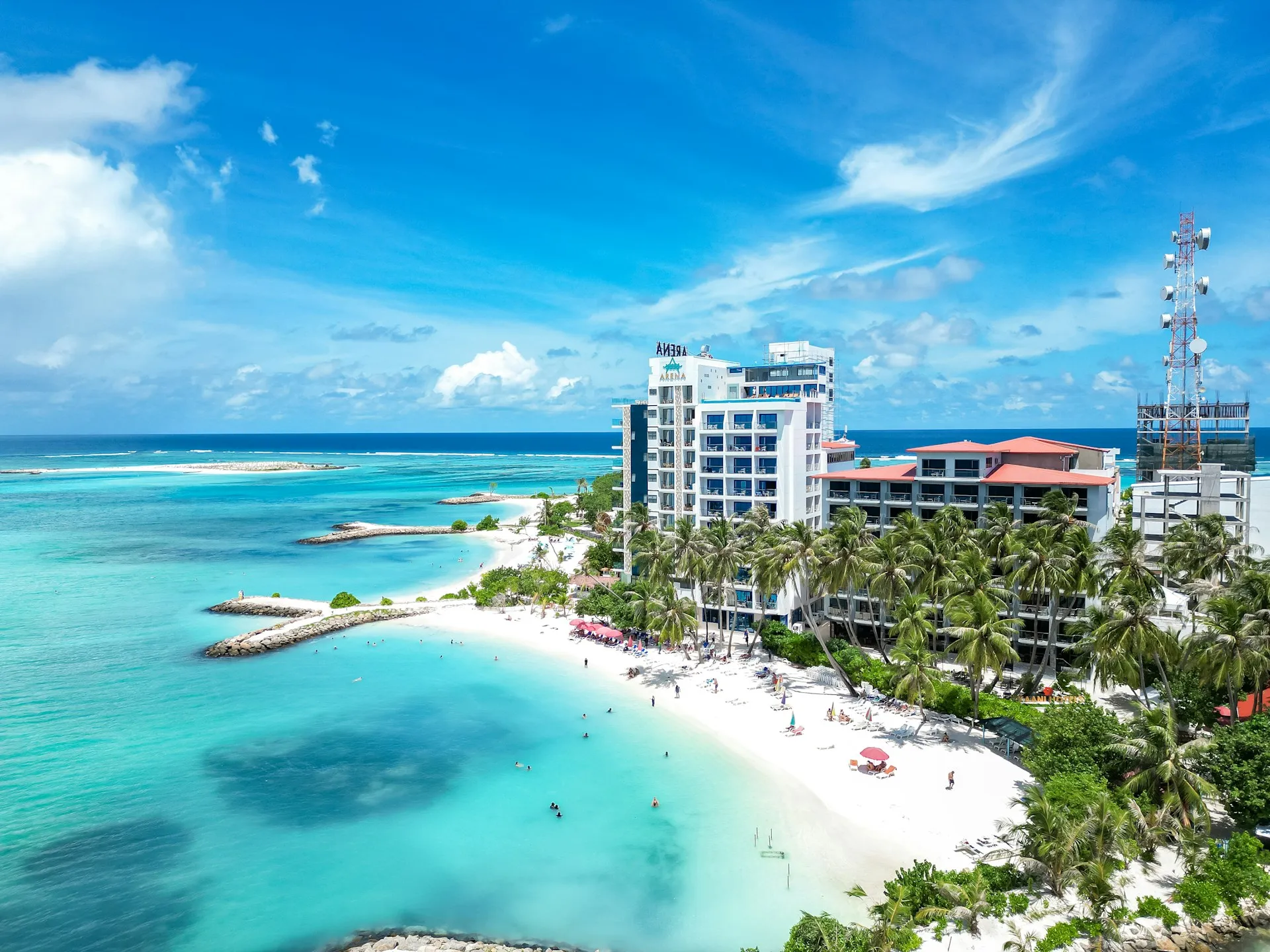 Maafushi Island with multiple guesthouses (Photo/Maafushi Council)