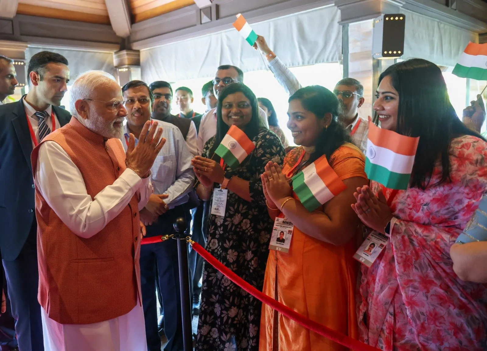 PM Modi interacting with Indian community in the Maldives (Photo/PM Modi via X)