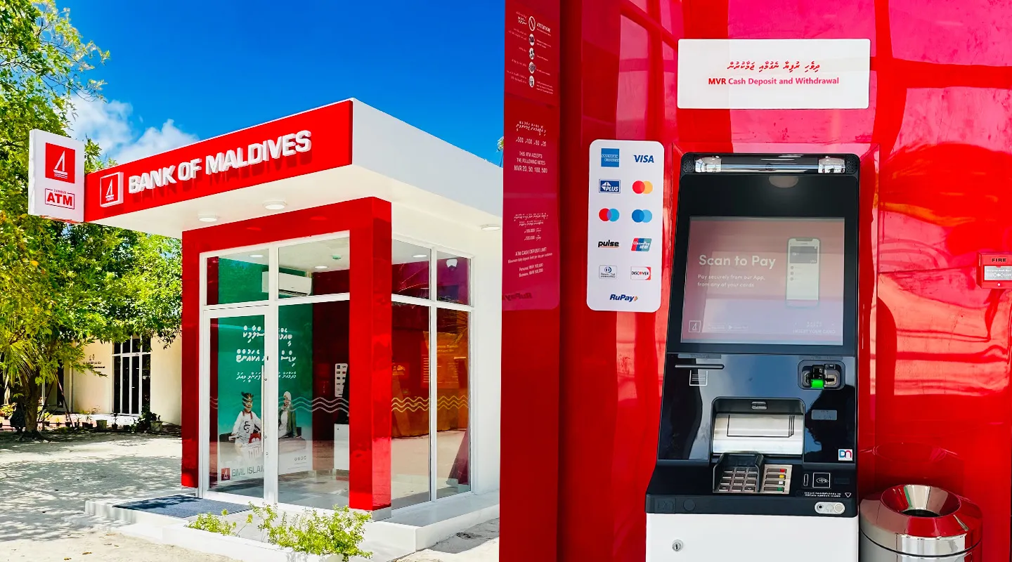 BML Opens New ATM’s in AA Feridhoo and Bodufolhudhoo