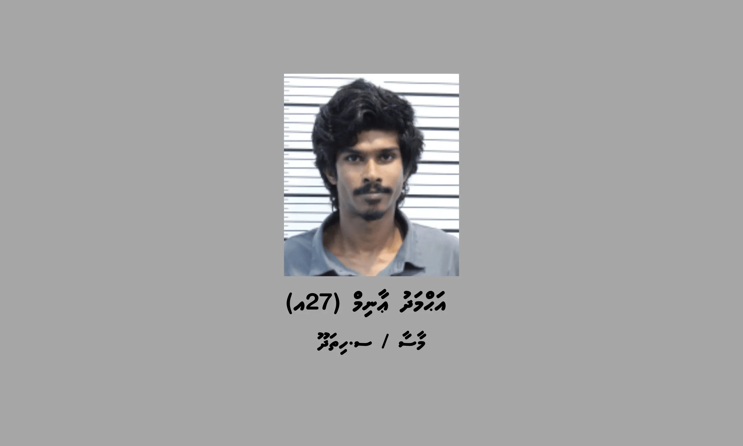 މަސްތުވާތަކެއްޗާއި ގިނަ އަދަދެއްގެ ފައިސާއާއެކު މީހަކު ހައްޔަރުކޮށްފި