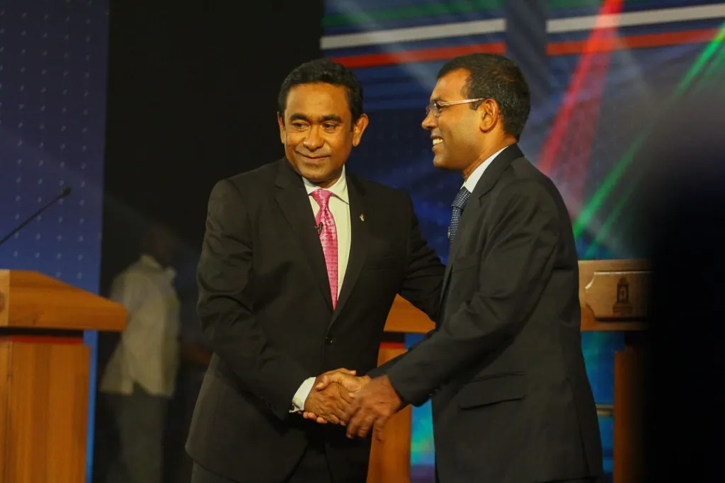 President Yameen and President Nasheed. Photo: MDP