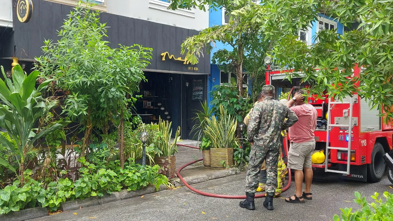 ކޮފީ އެންޑް ކިޗަން ރެސްޓޯރެންޓްގައި އަލިފާނުގެ ހާދިސާއެއް ހިނގައިފި
