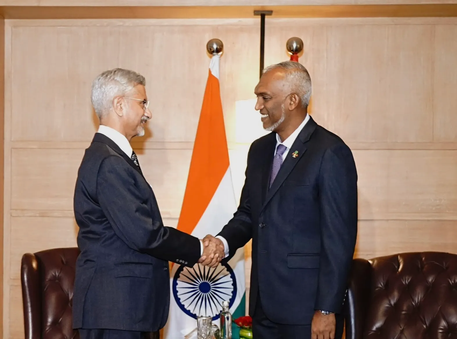 India’s External Affairs Minister, Dr. S. Jaishankar and President Dr. Muizzu (Photo/ President’s Office)
