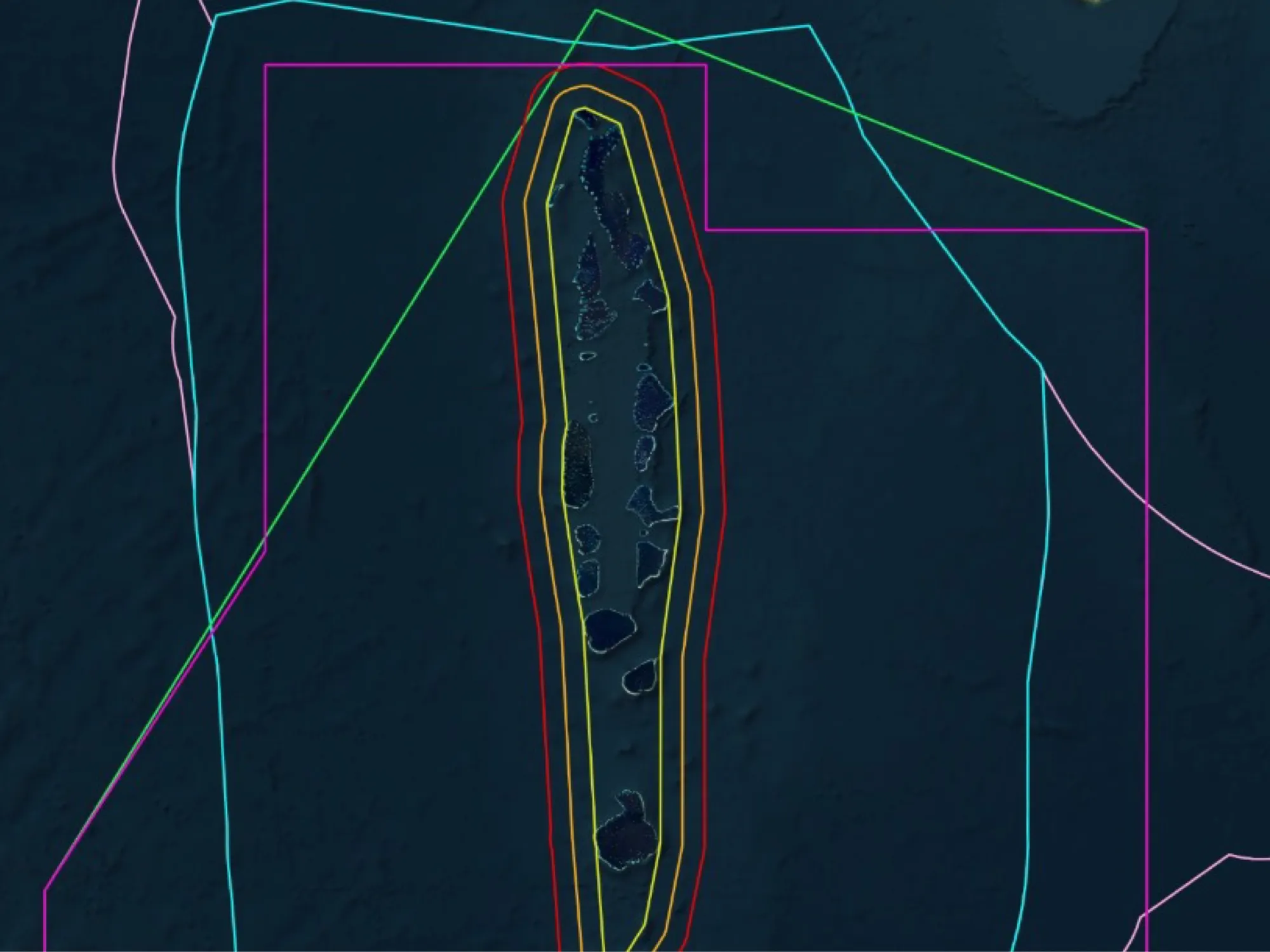 Chart illustrating maritime and airspace zones under the Maldives’ jurisdiction (Photo/Ministry of Defence)