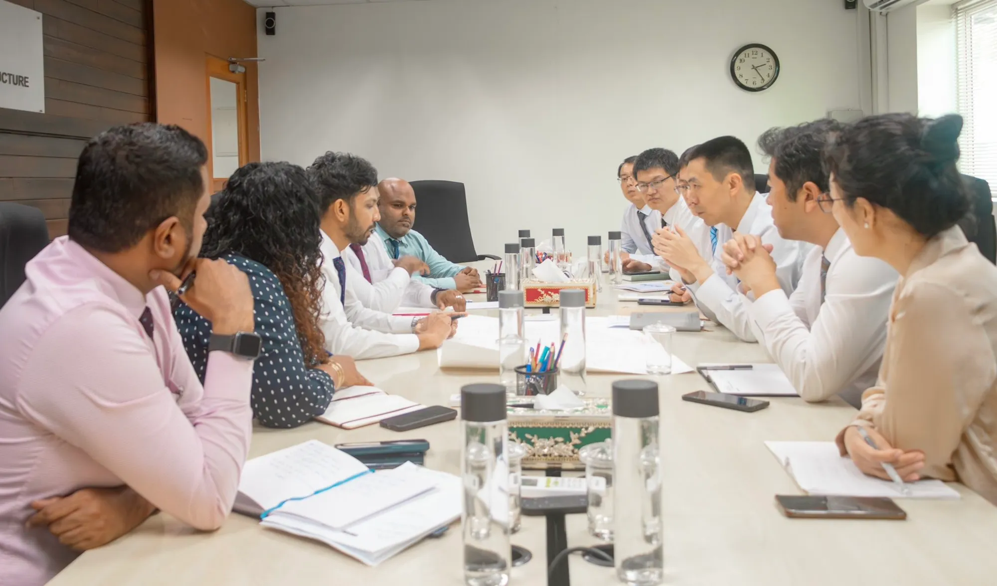 Introductory meeting held between the Chinese team and the Construction Ministry’s technical team (Photo/Ministry of Construction and Infrastructure)
