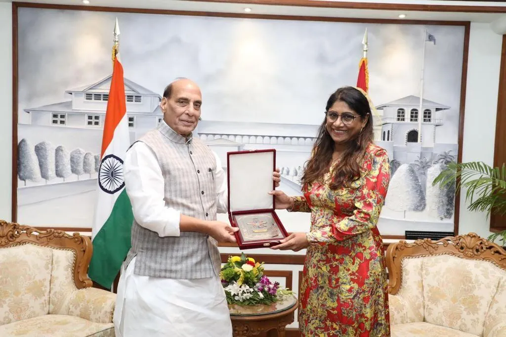 Indian Defense Minister with Maldivian Defense Minister