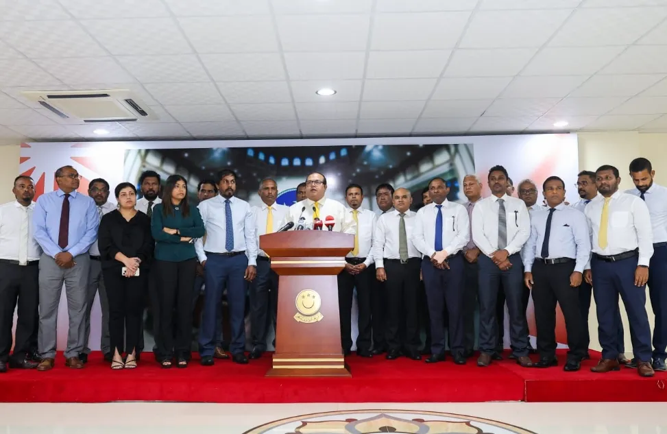 Press held by MDP---Picture: Majlis