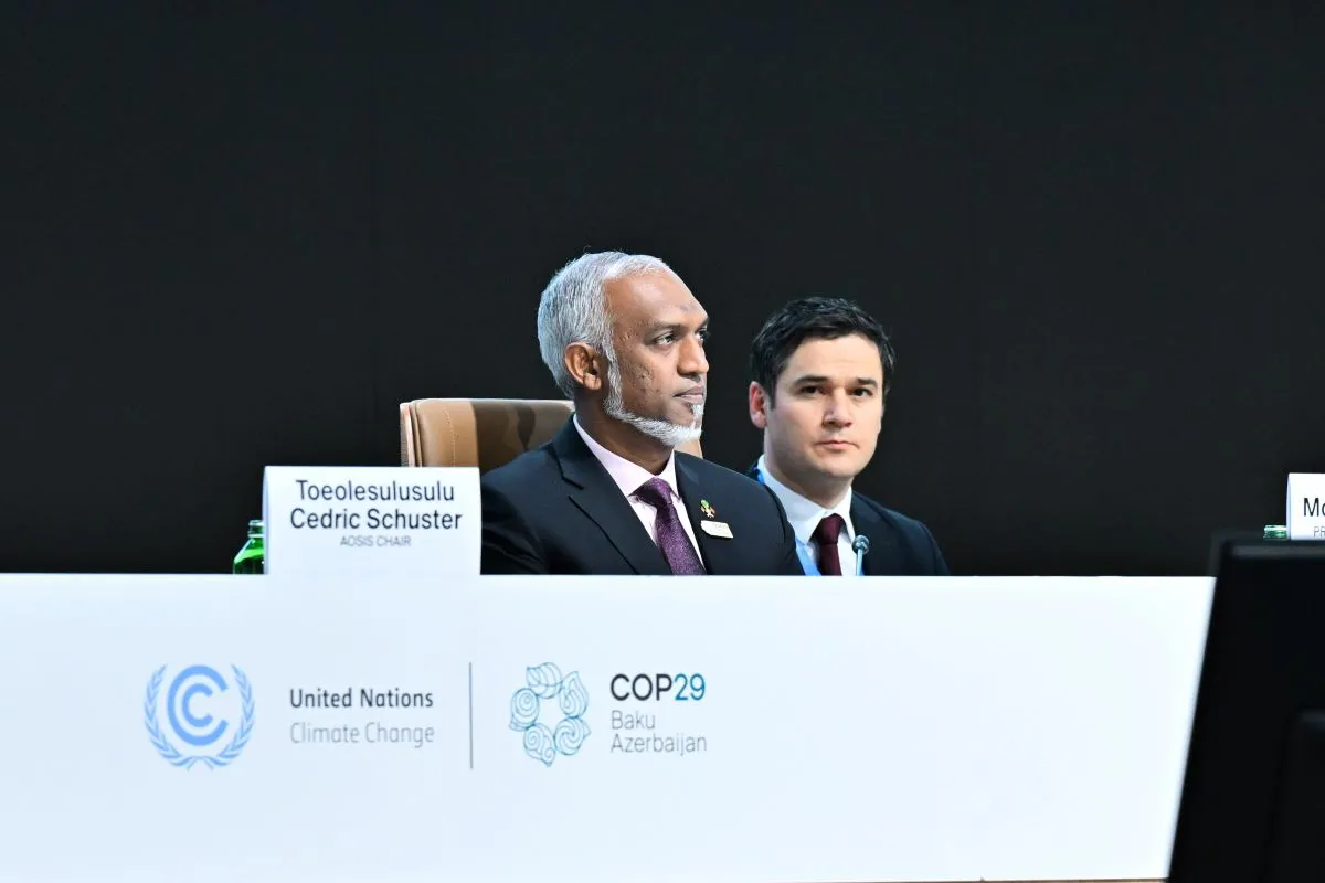 President Dr Muizzu at SIDS Leaders Summit,  side event of COP29 (Photo/President's Office)
