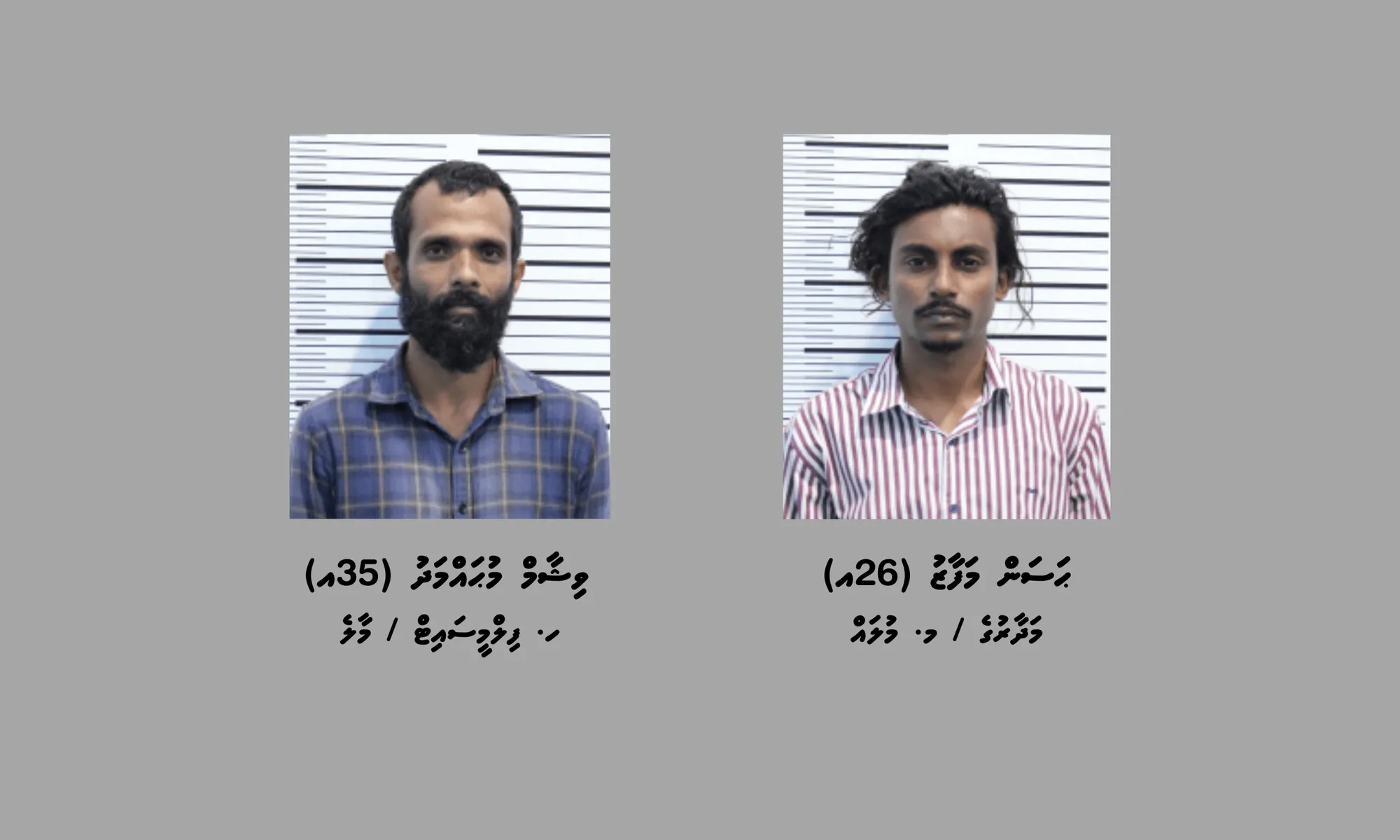 The two individuals who were arrested (Photo/Police)