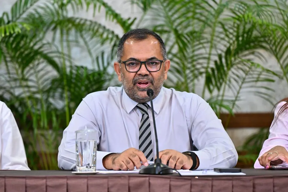 Minister of Finance and Public Enterprises Moosa Zameer (Photo/President's Office)